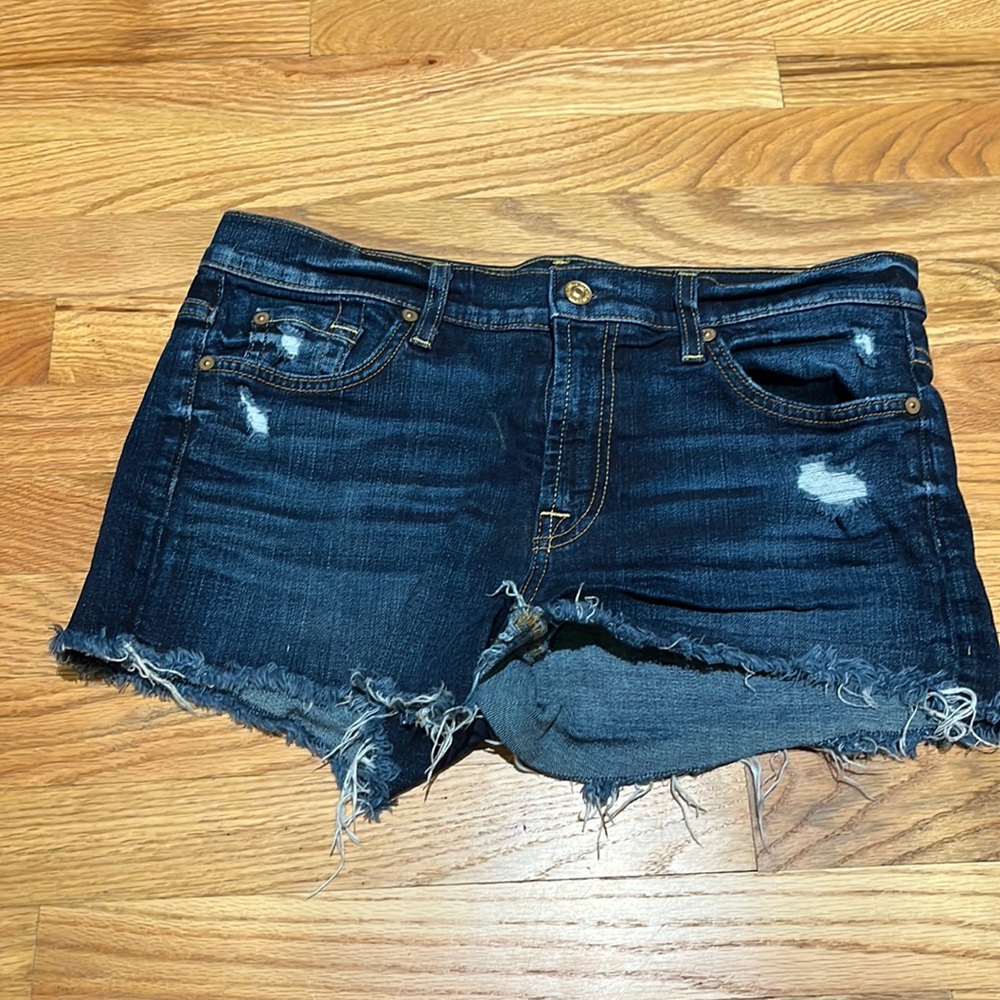 7 for all mankind denim shorts